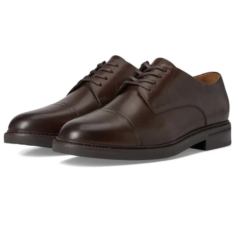 Polo Ralph Lauren Asher Cap Toe Oxford Mens 11 Brown Dress Shoes New Without Box
